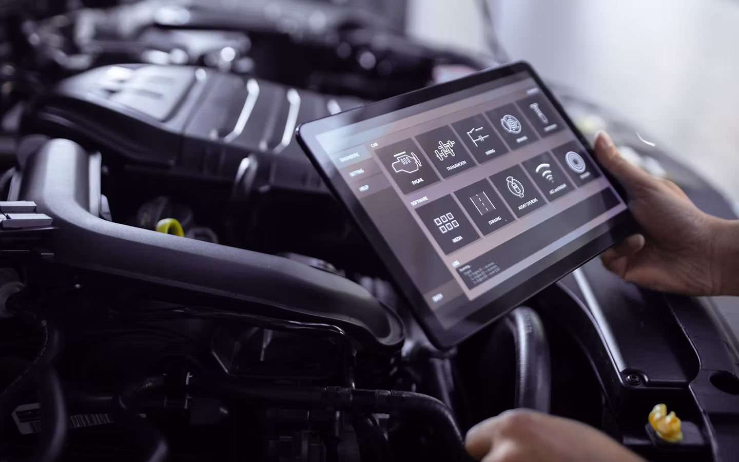 Car Mechanic with Tablet