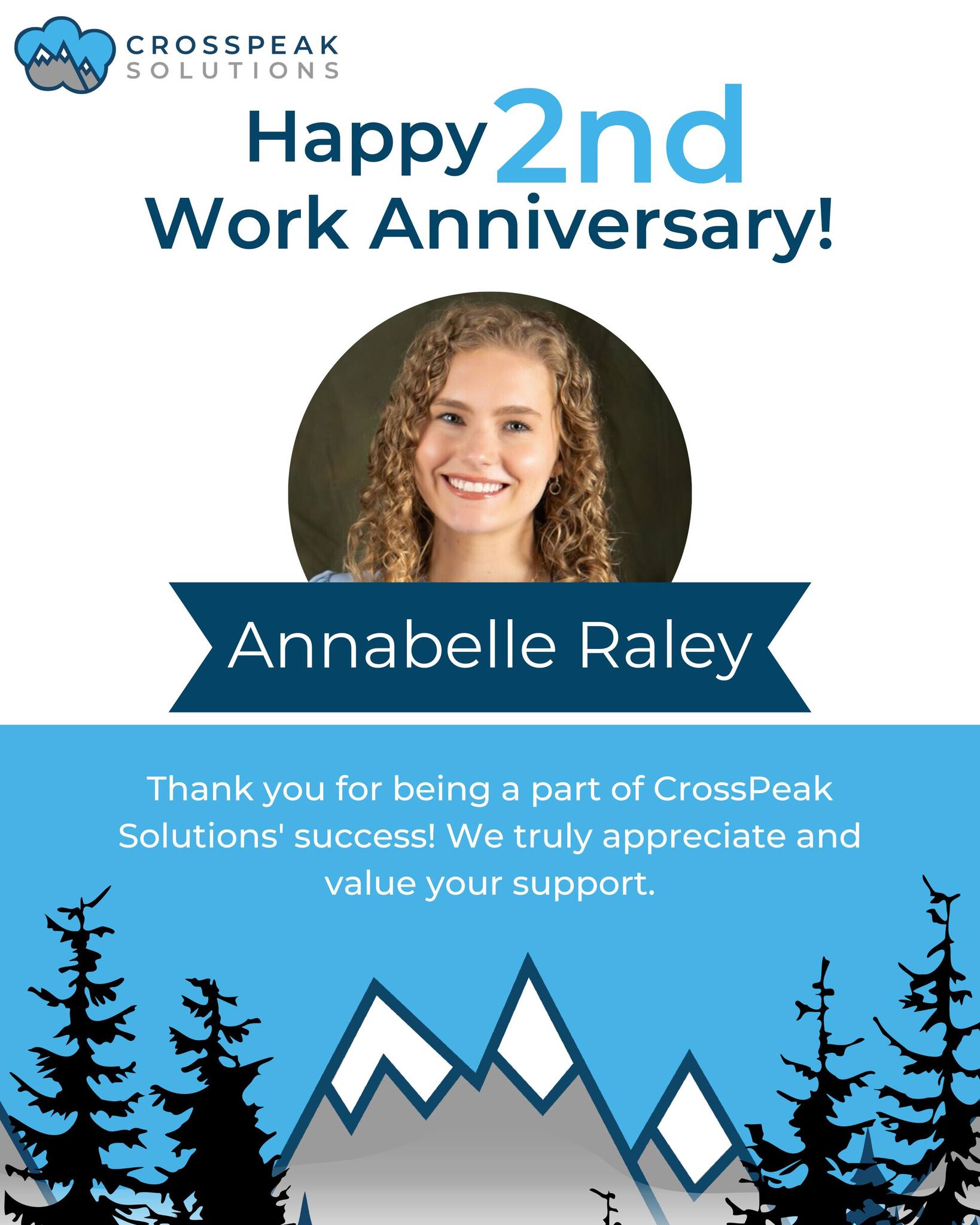 Annabelle Raley celebrates 2nd work anniversary